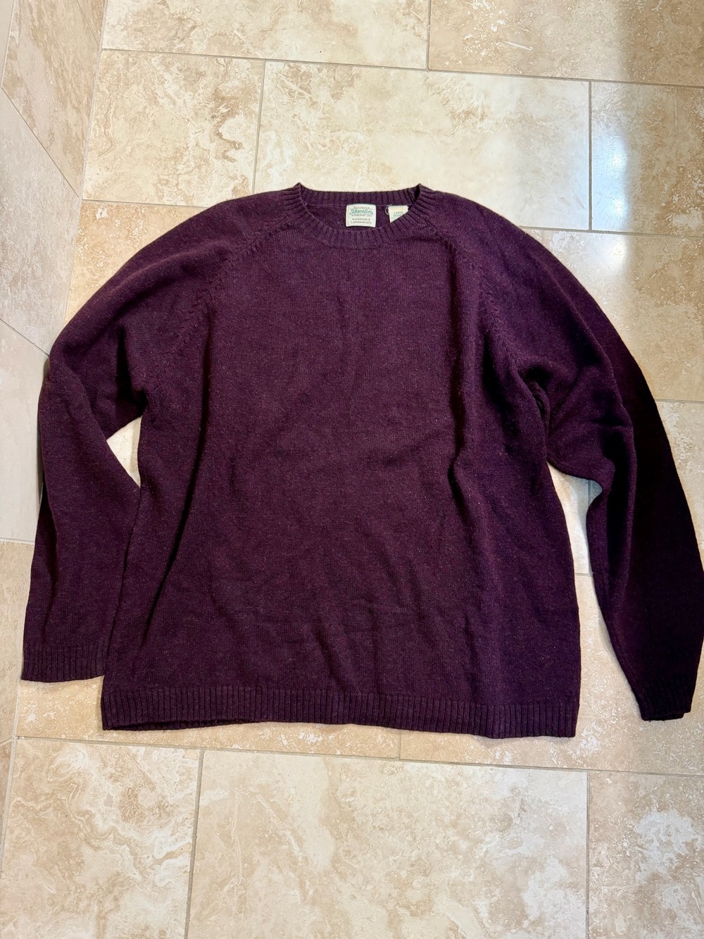 St. John's Bay Men's Crewneck Sweater - Plum